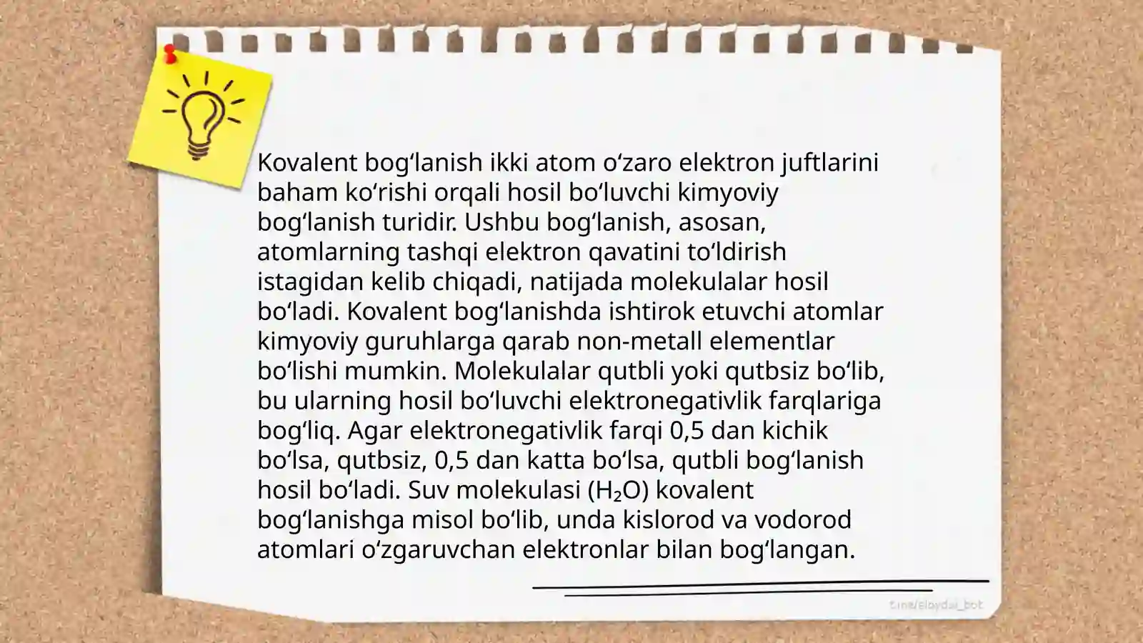 Kimyoviy bogʻlanishlar 4