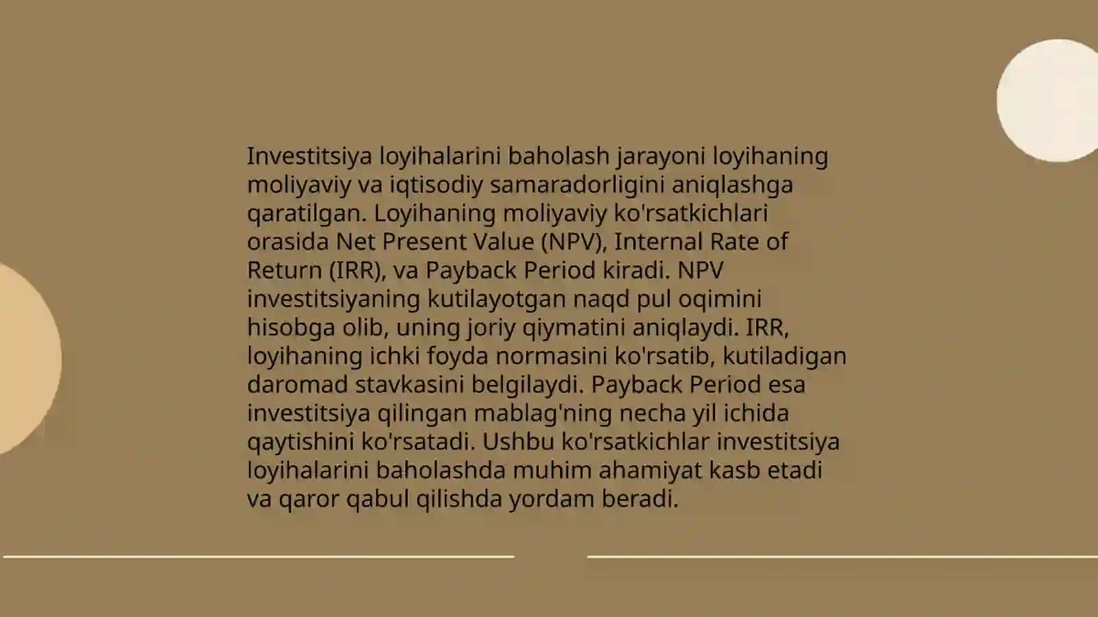 Investitsiya: Dinamika makroiqtisodiyot fanidan Otrabotka ishi 4