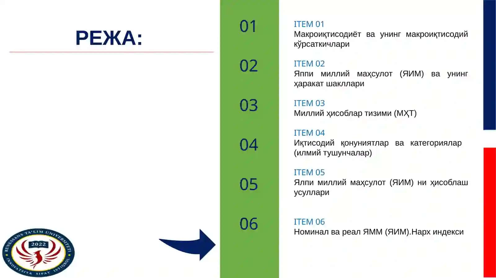 IQTISODIYОT NАZАRIYАSI FАNI 4