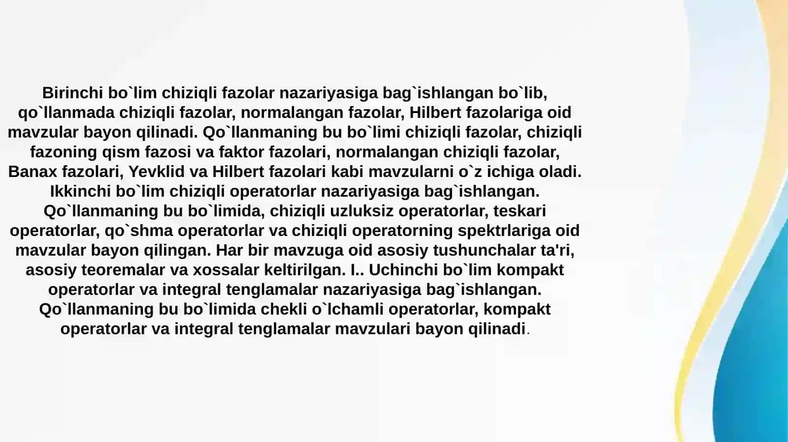 C (a,b) fazoda git o'plamning kompaktligi 4