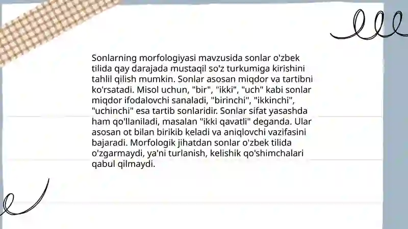 Arab tilida son va uning mohiyati 4