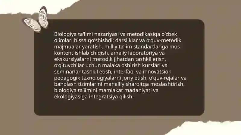 Tabiiy fanlar nazariyasi va metodikasi faniga xissa qoʻshgan oʻzbek olimlari 4