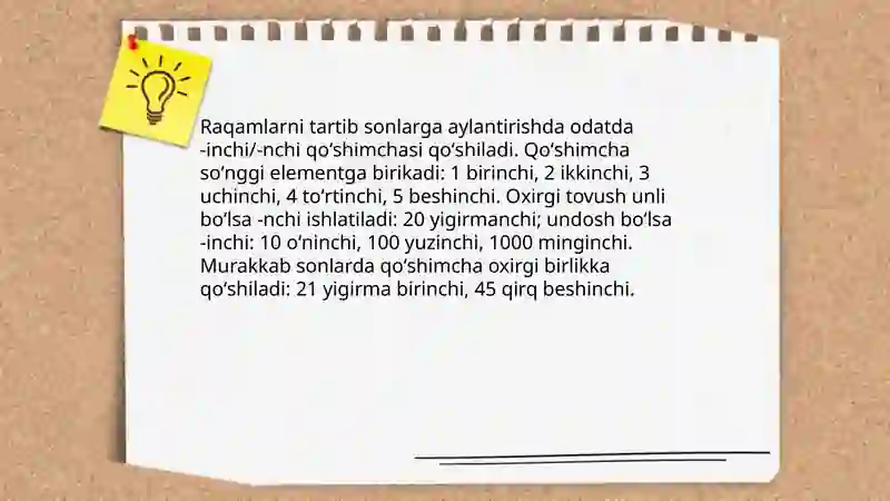 Oʻzbek tilida hisob soʻzlar 4