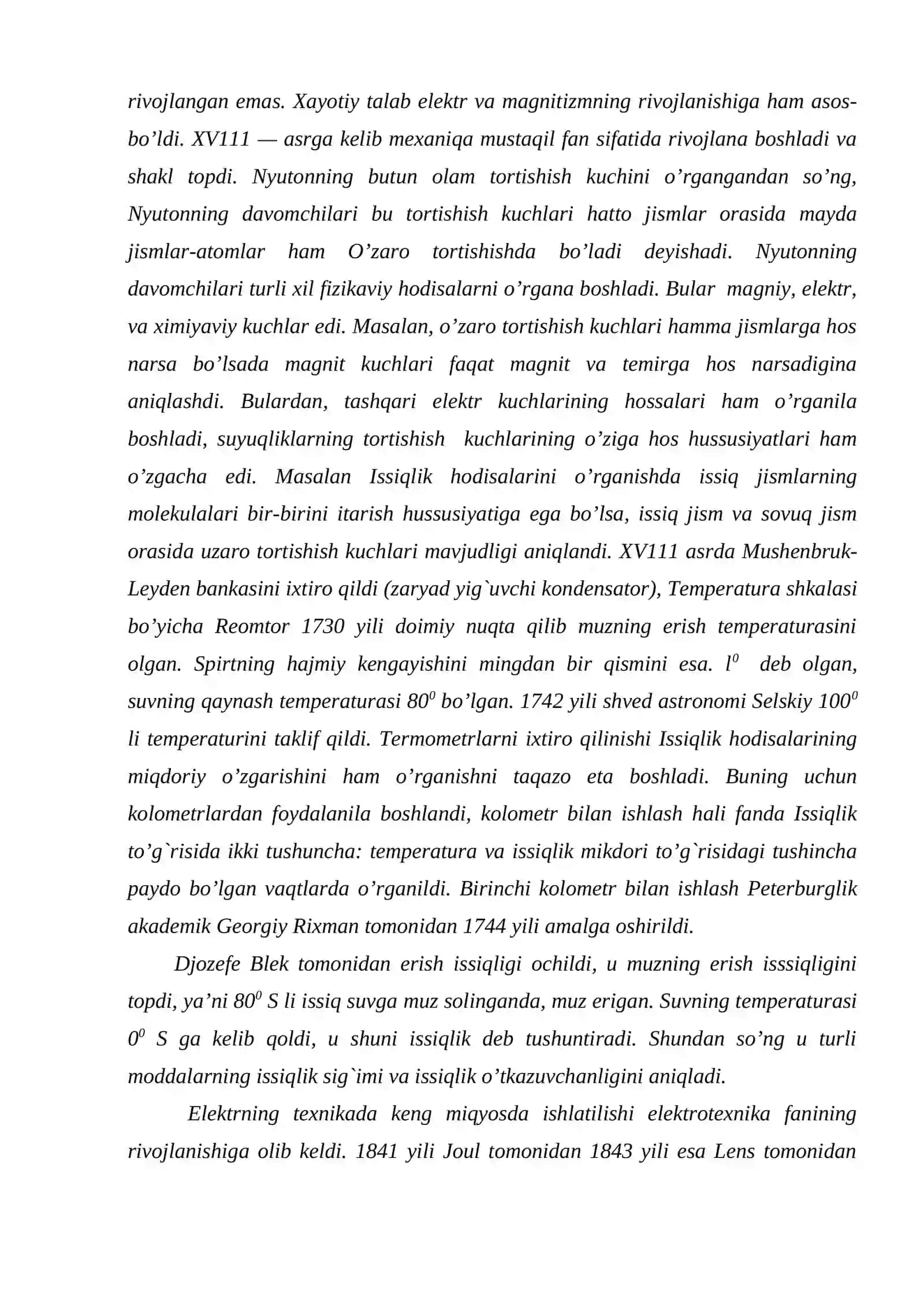 Issiqlik ta’limoti, termodinamika, modda tuzilishi xaqidagi ta’limotlarning rivojlanishi 4