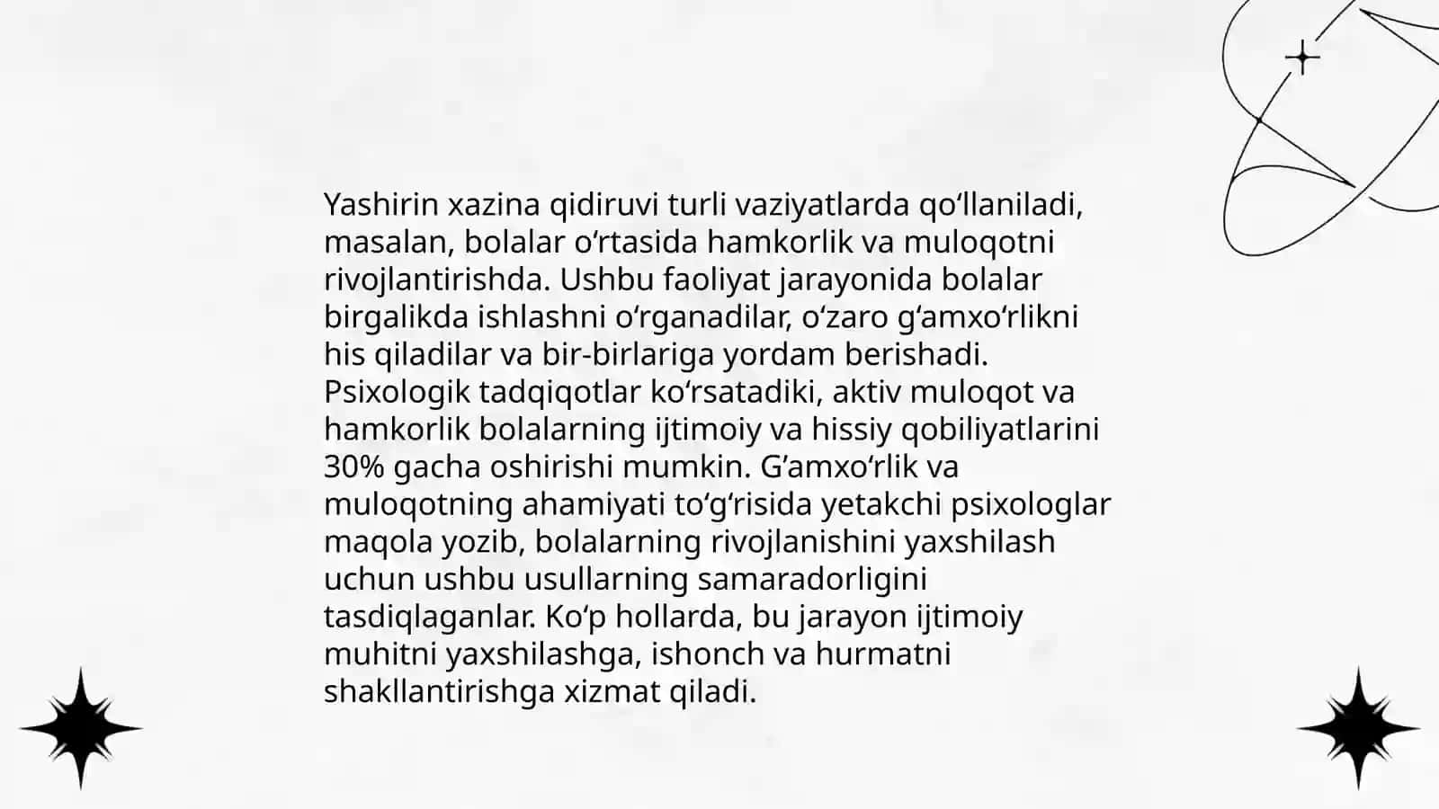 O'yin mashqlari uchun ijodiy strategiyalar 4