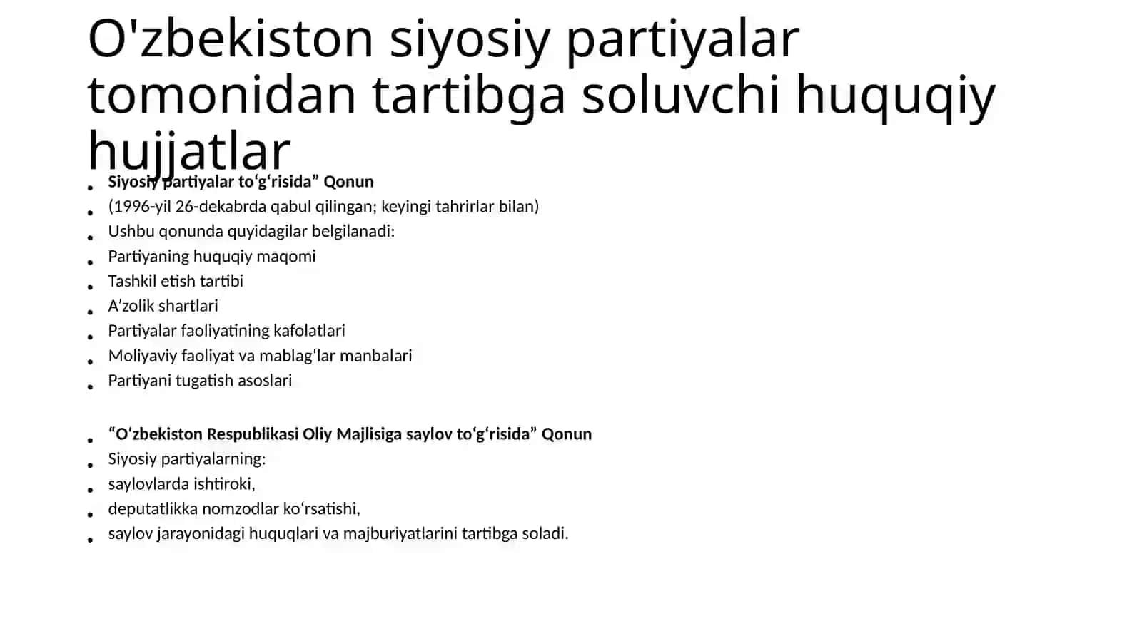 Siyosiy Partiyalar 4