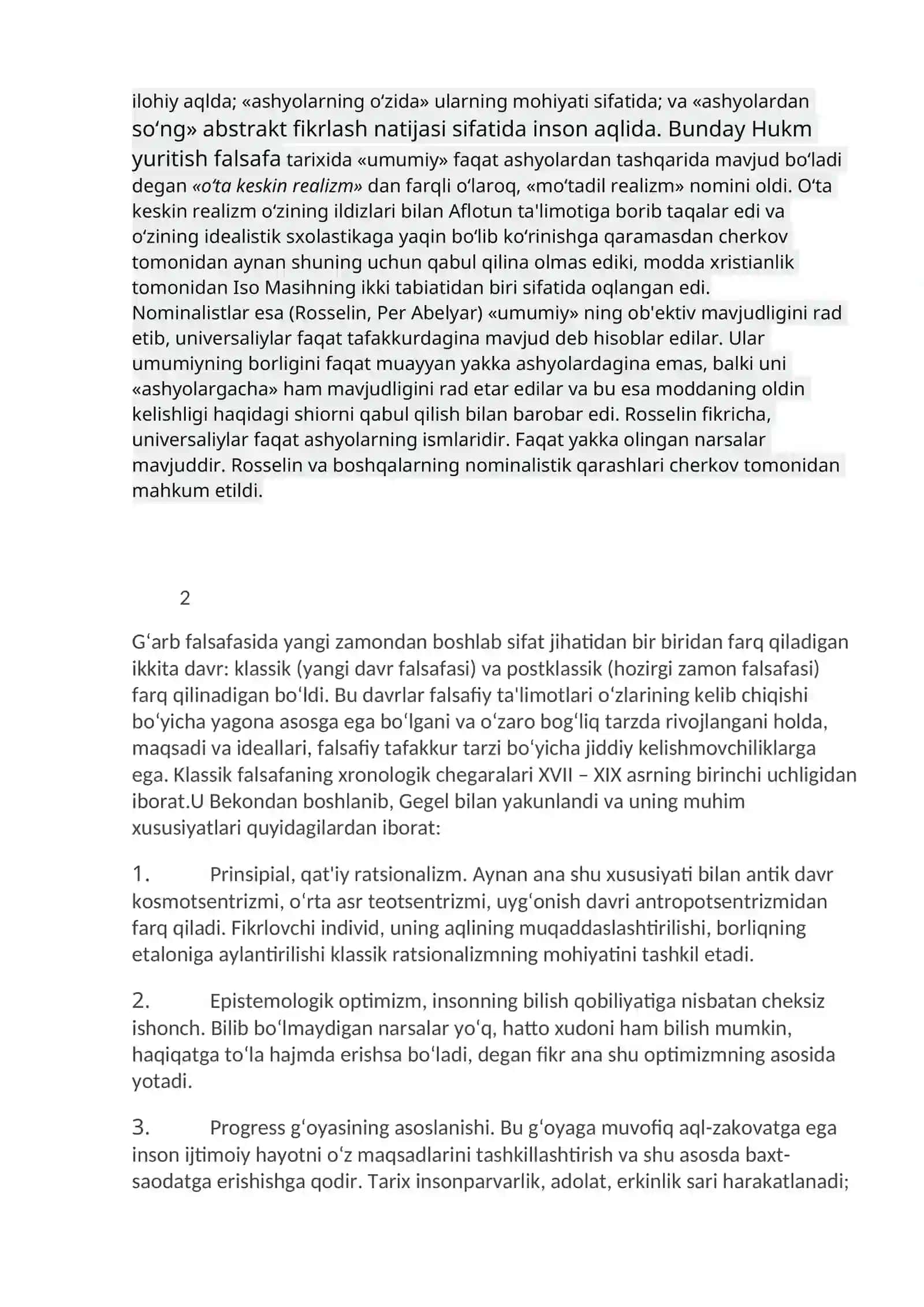Yevropa mutafakkirlari Platon, Dekart va Yumning falsafaga oid qarashlari 4