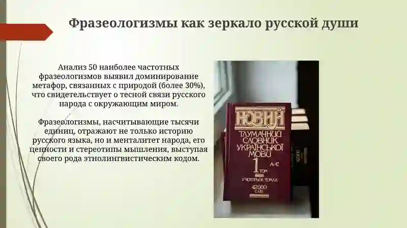 Фразеологизмы как зеркало русской души 4