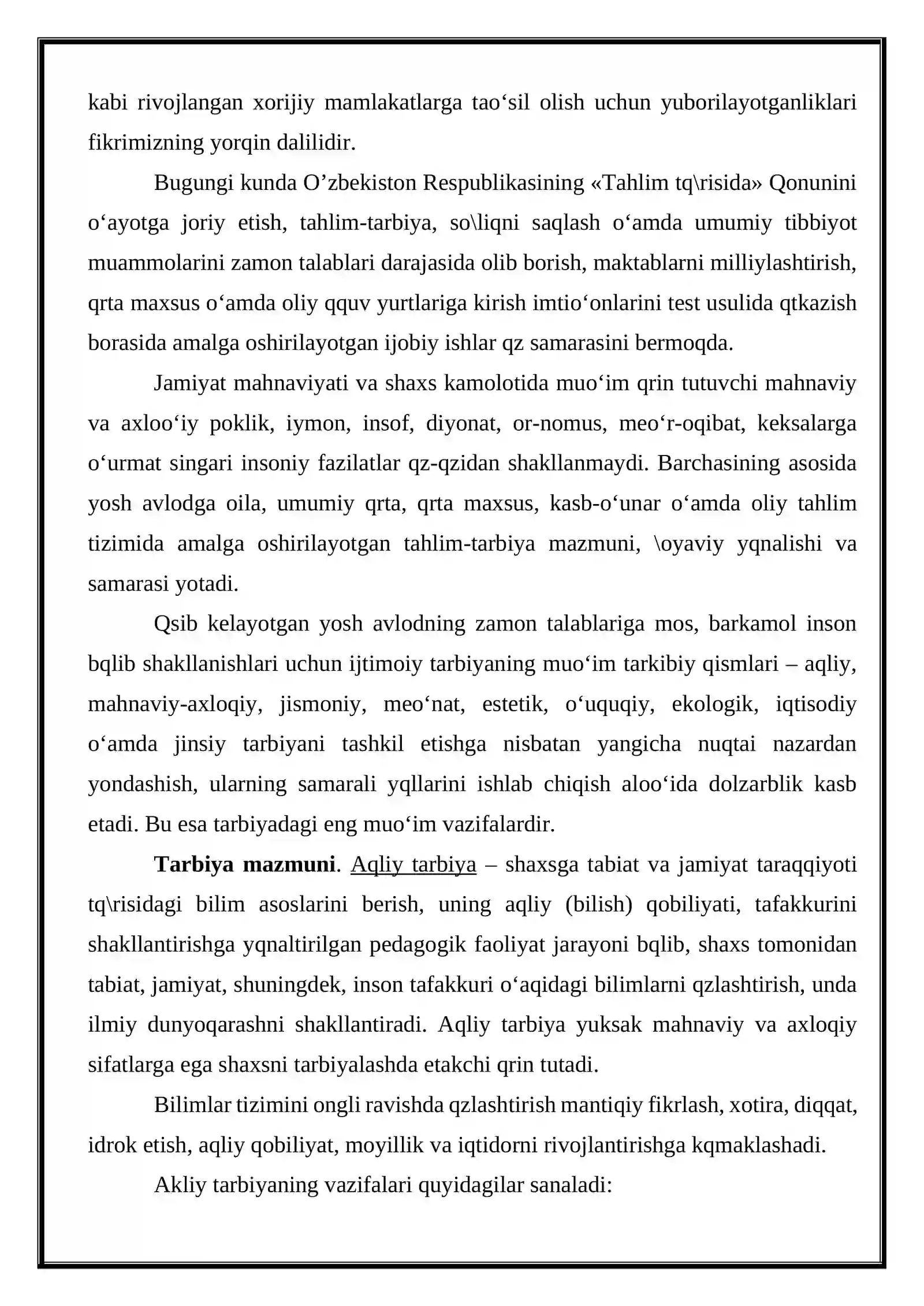 Tarbiya maqsadi va vazifalari 4