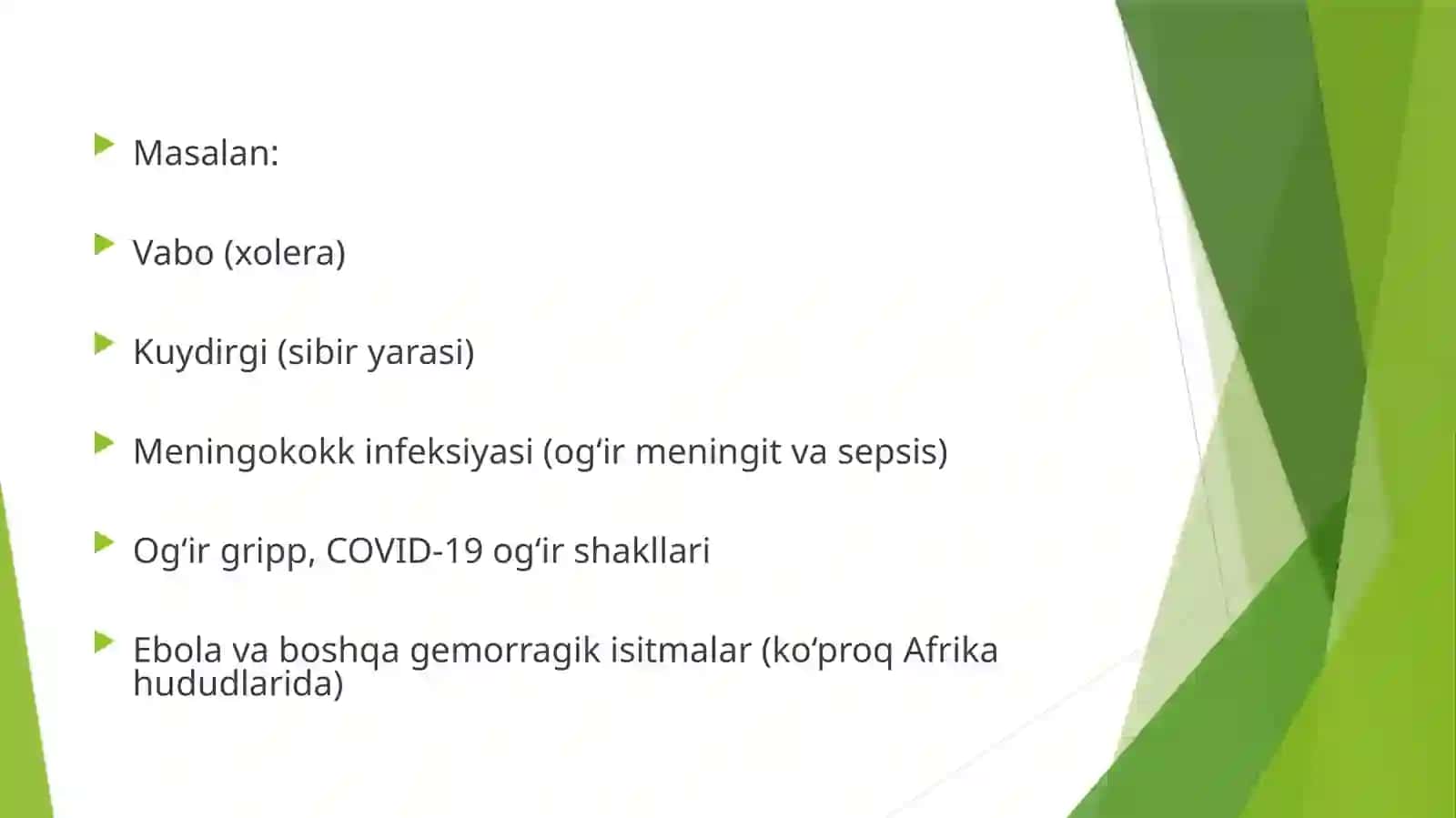 O’ta xavfli infeksiyalar 4