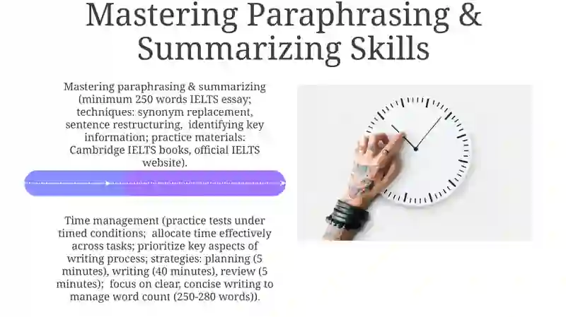 IELTS writing techniques and time management 4