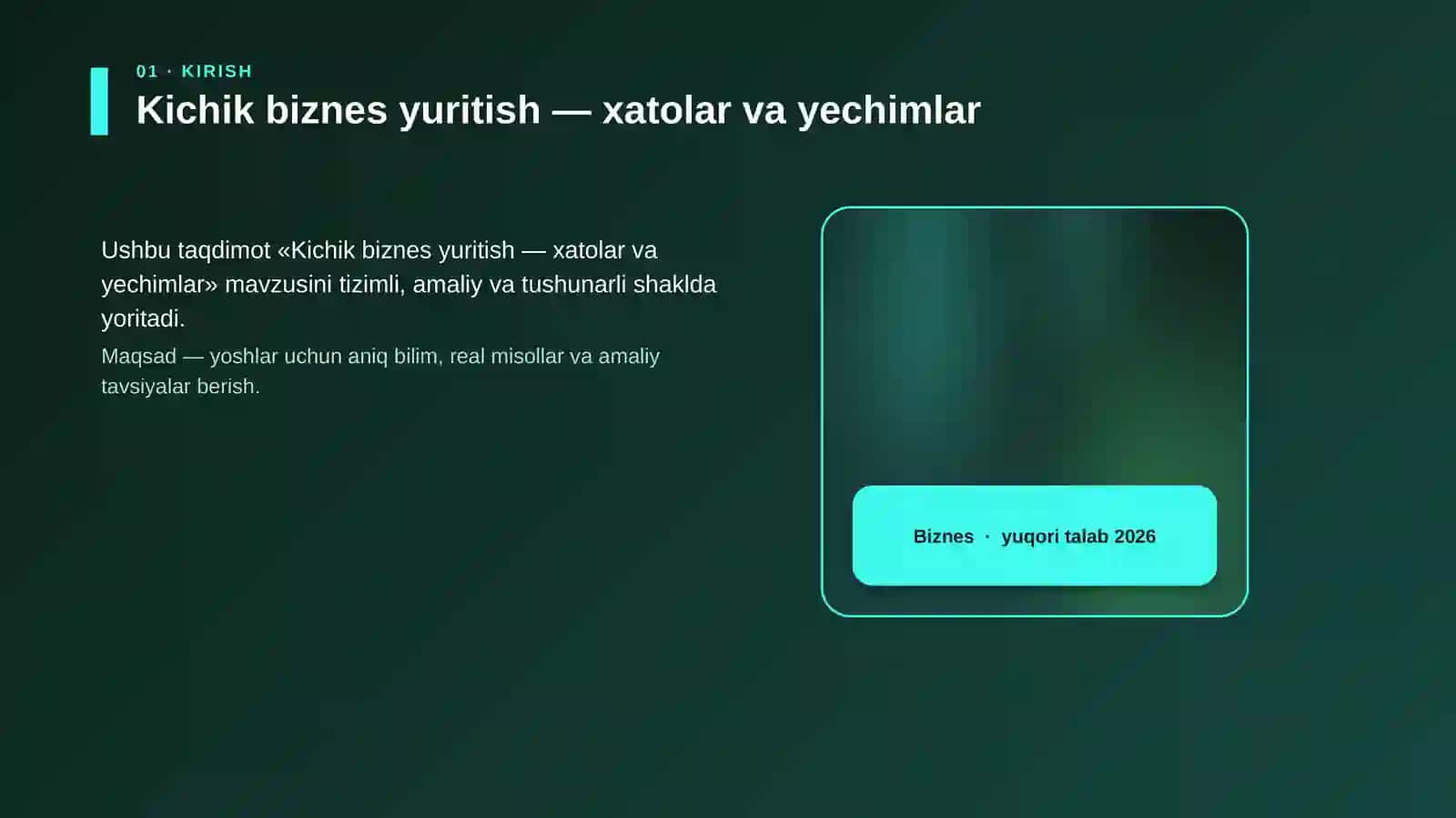 Kichik biznes yuritish — xatolar va yechimlar 4