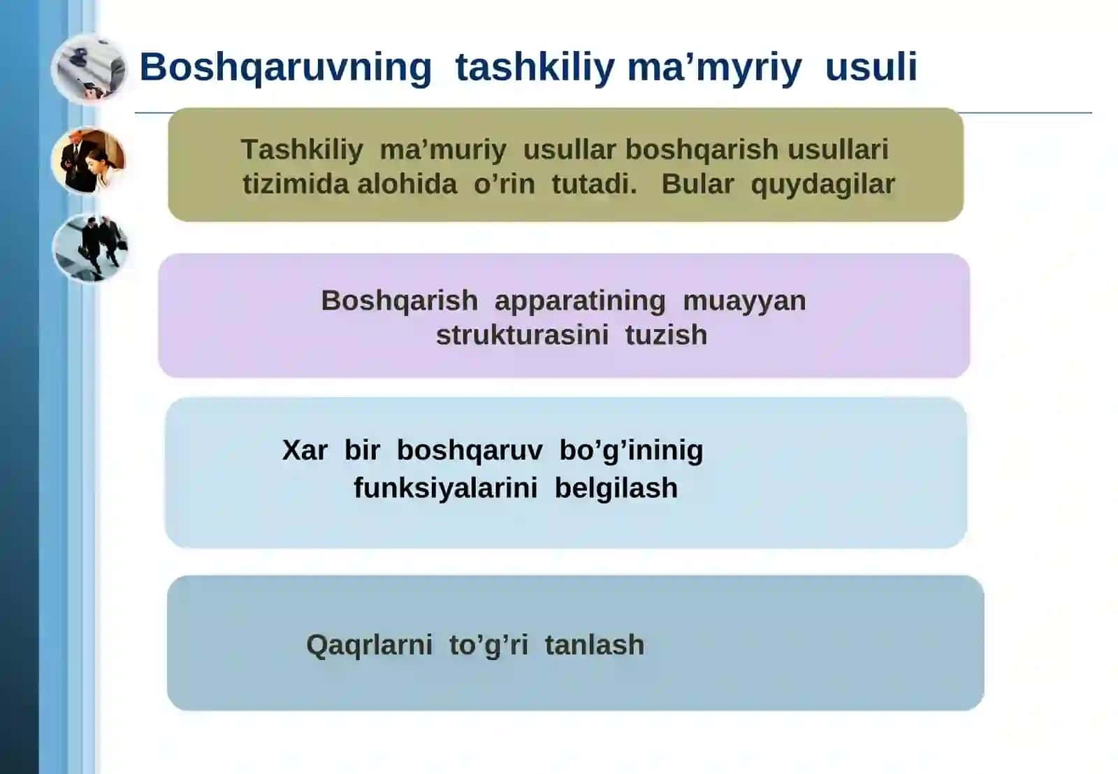 Boshqarish usullari 4