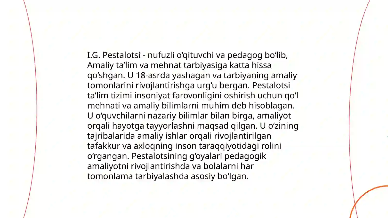 I.G.Pestalotsi, Jon Lokk va Jan Jak Russoning ilmiy merosida pedagogik qarashlar tahlili 4