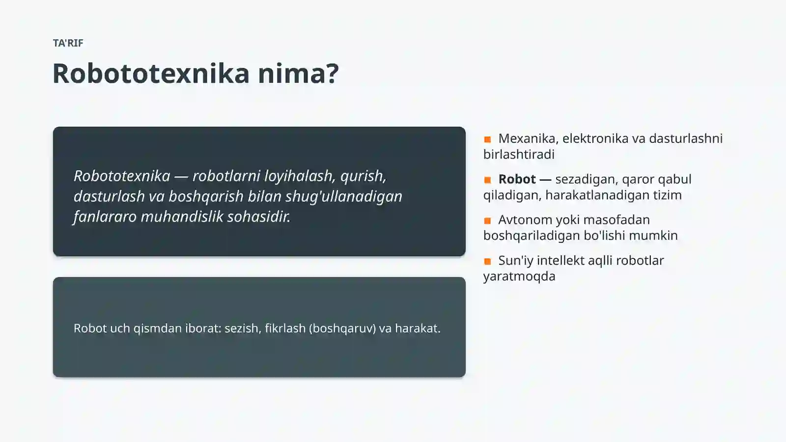 Muhandislik - Robototexnika Asoslari 4