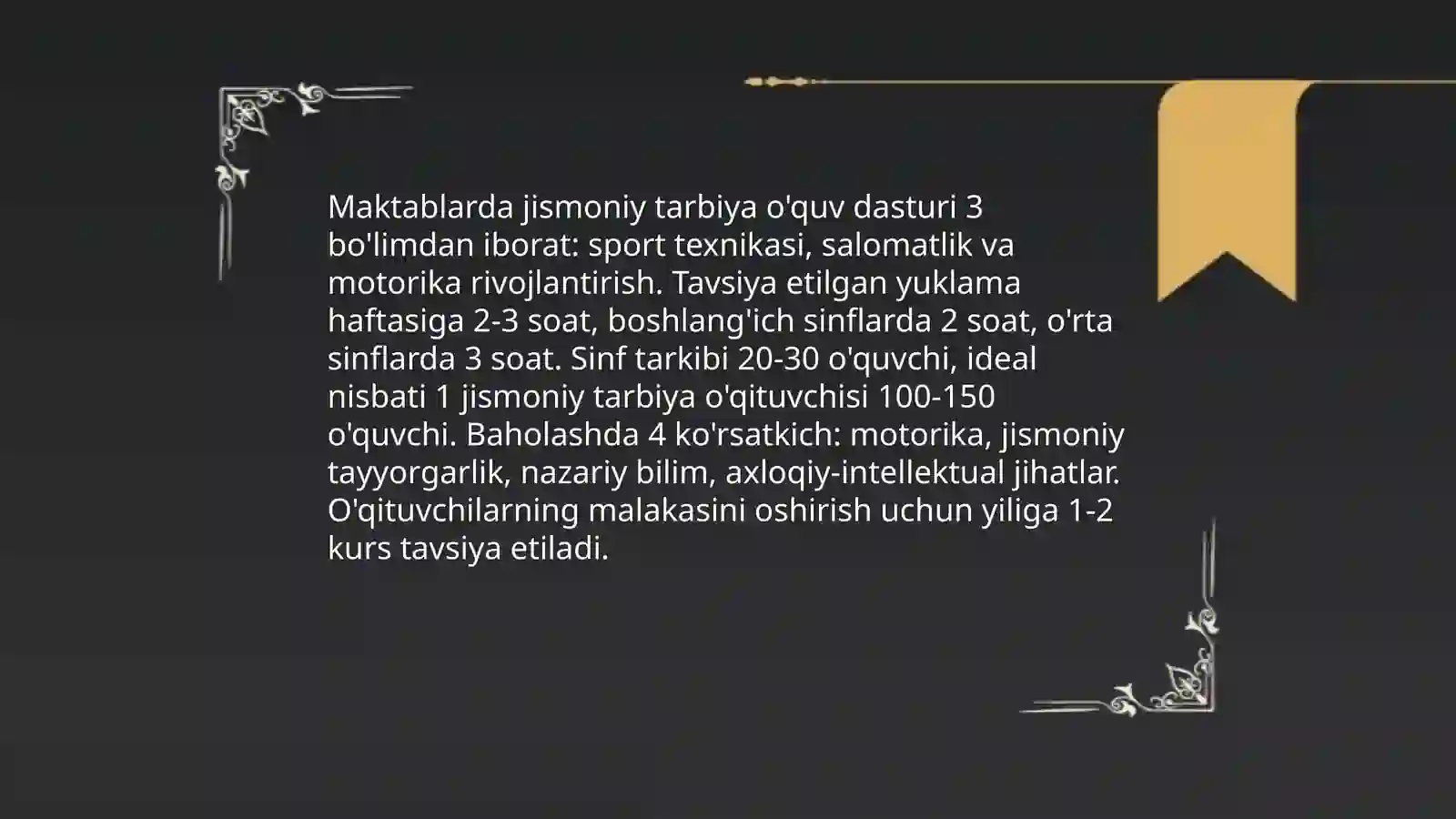 Jismoniy tarbiya va sportning rivojlanishi 4