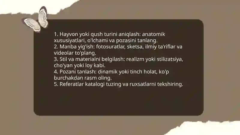 Hayvon yoki qushning haykalchasini yaratish 4