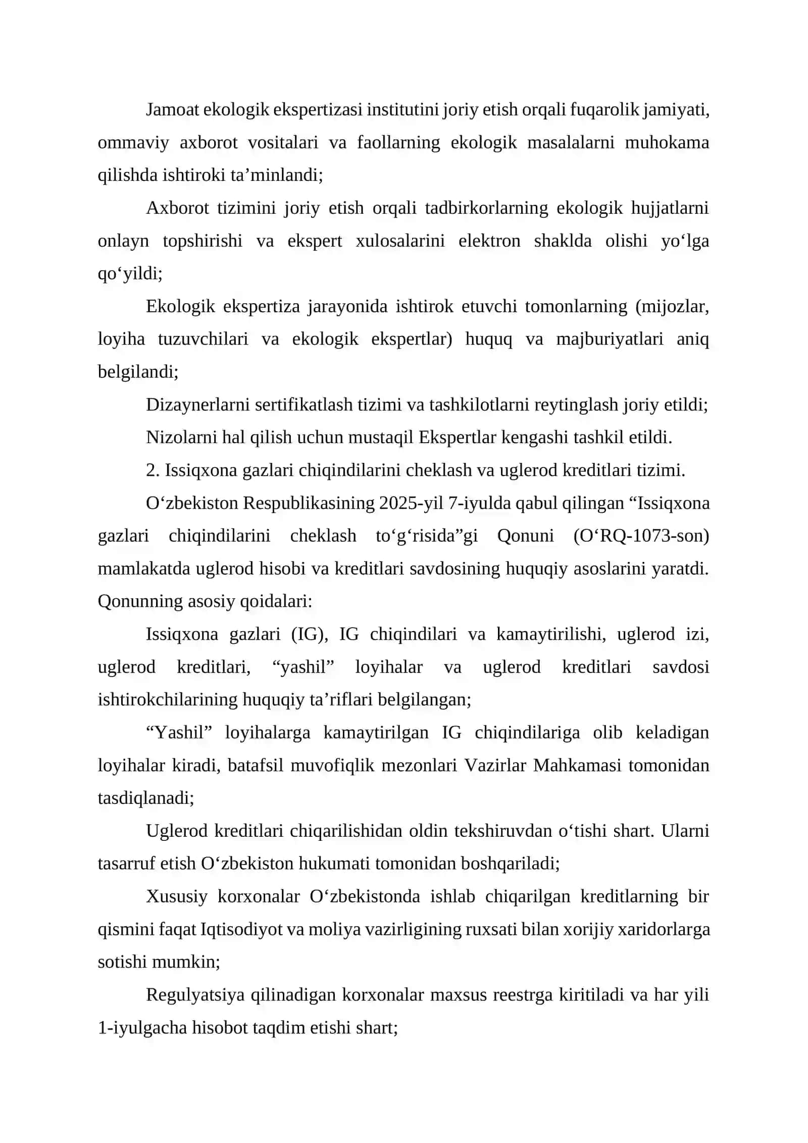 Yashil iqtisodiyotda biznes boshqaruvi va huquqiy kafolatlar 4