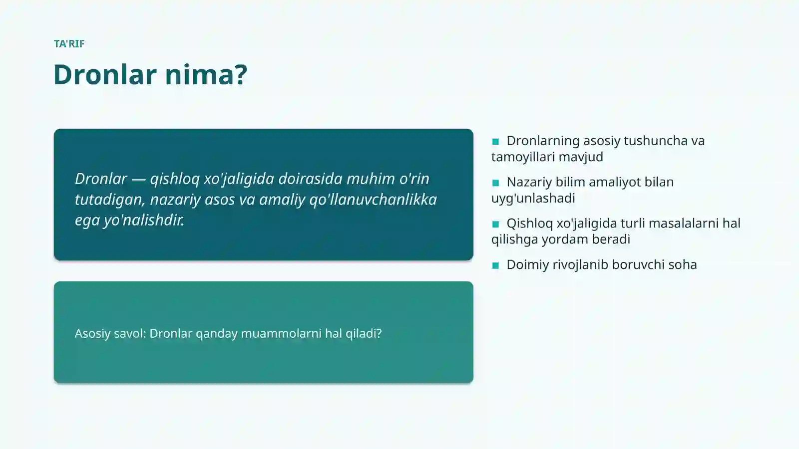 Dronlar Metodlari va usullari 4