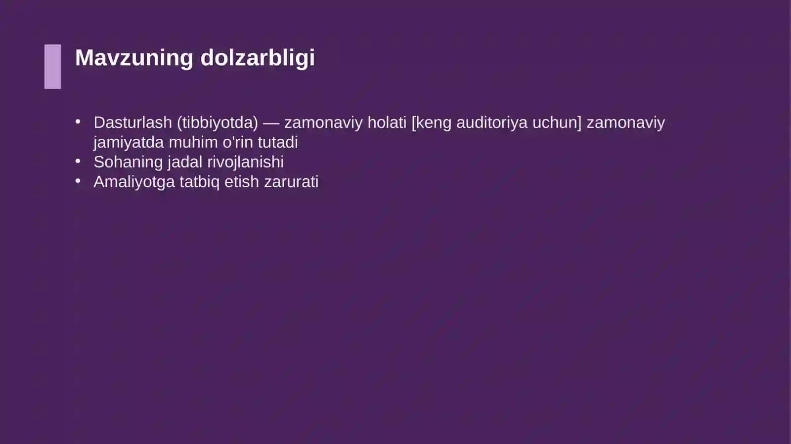 Dasturlash (tibbiyotda) — zamonaviy holati [keng auditoriya uchun] 4