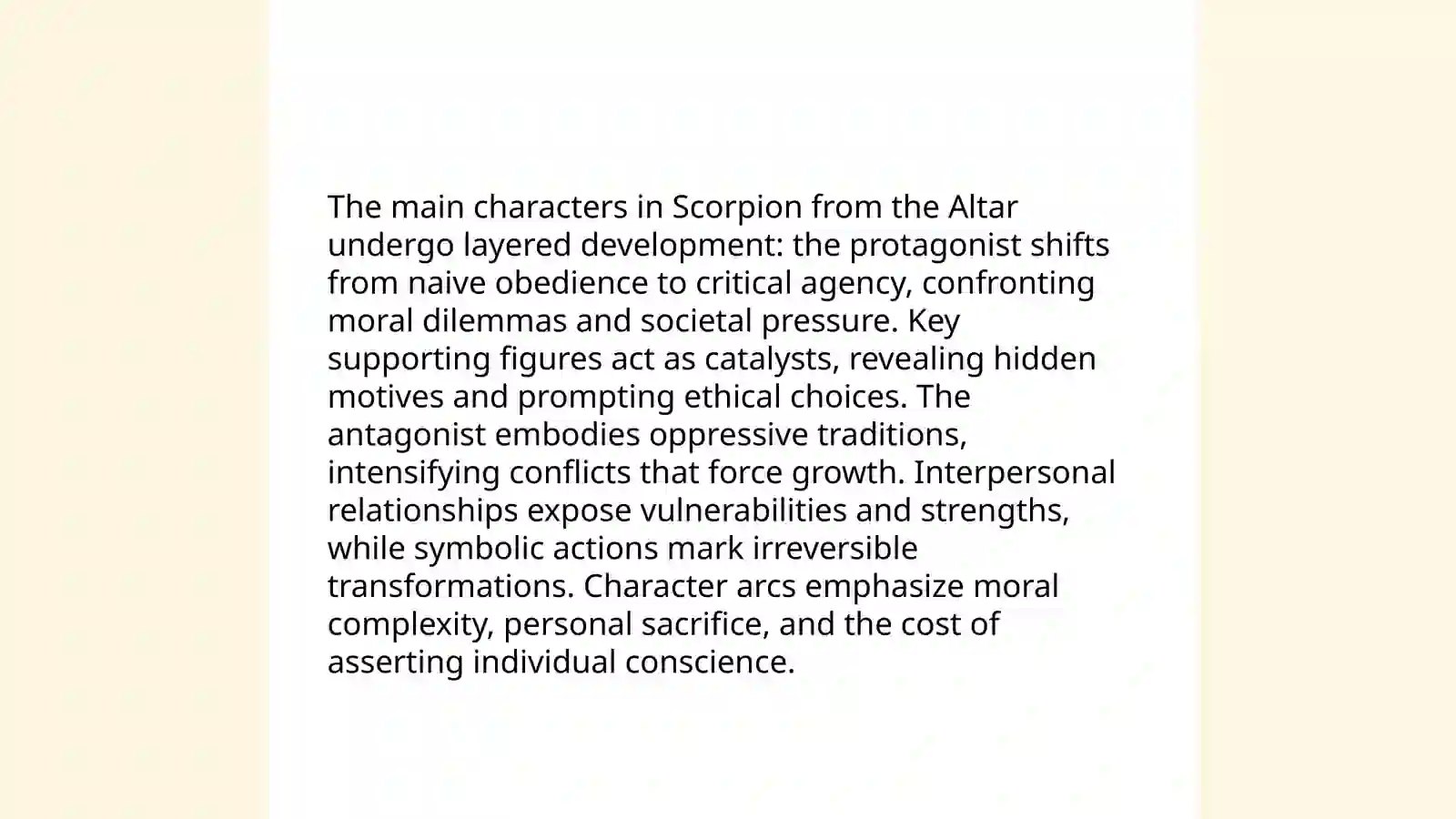 Scorpion from the Altar 4