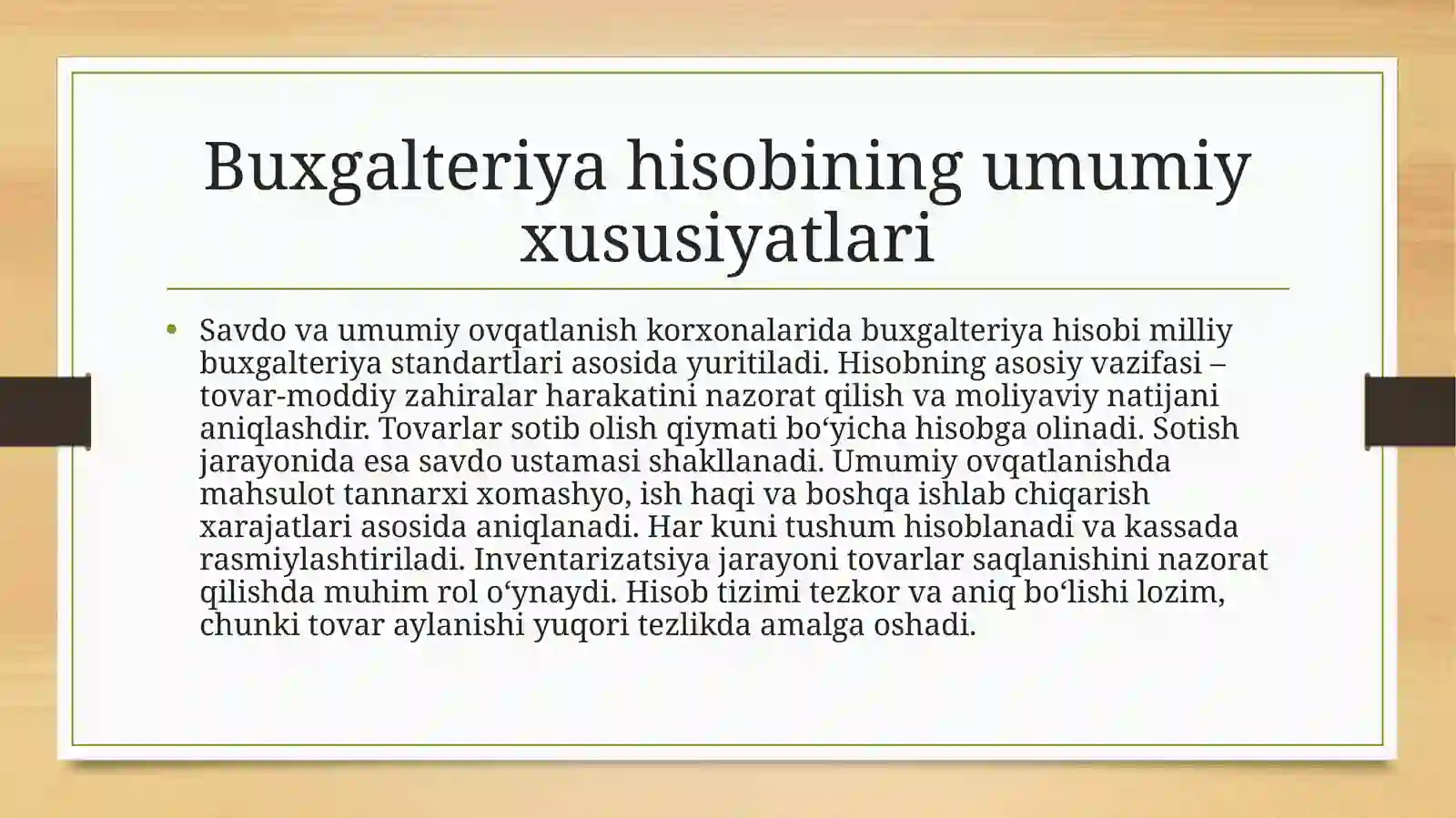 Savdova umumiy ovqatlanish korxonalari 4