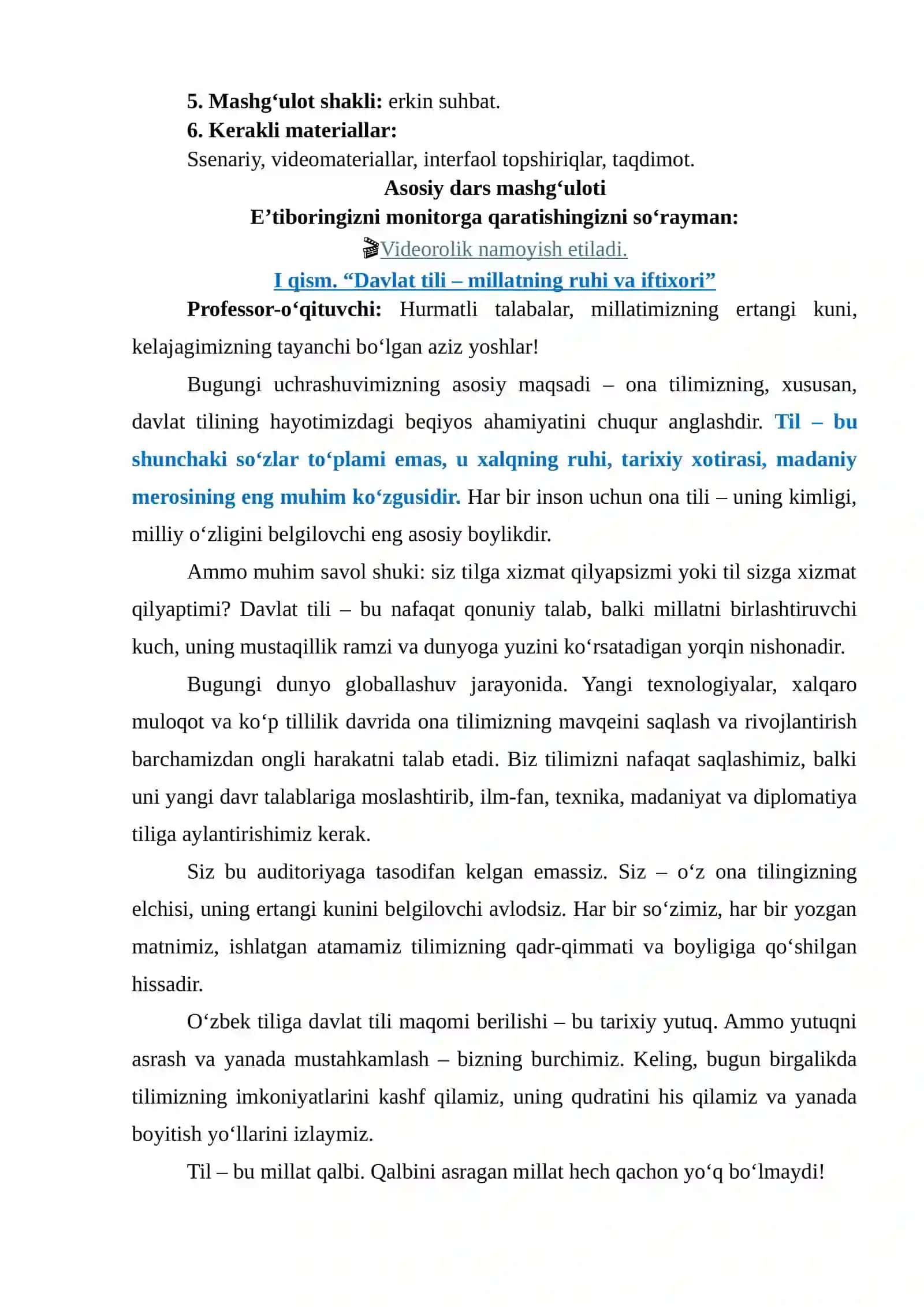 “21-oktabr – O‘zbek tiliga davlat tili maqomi berilgan kun” 4