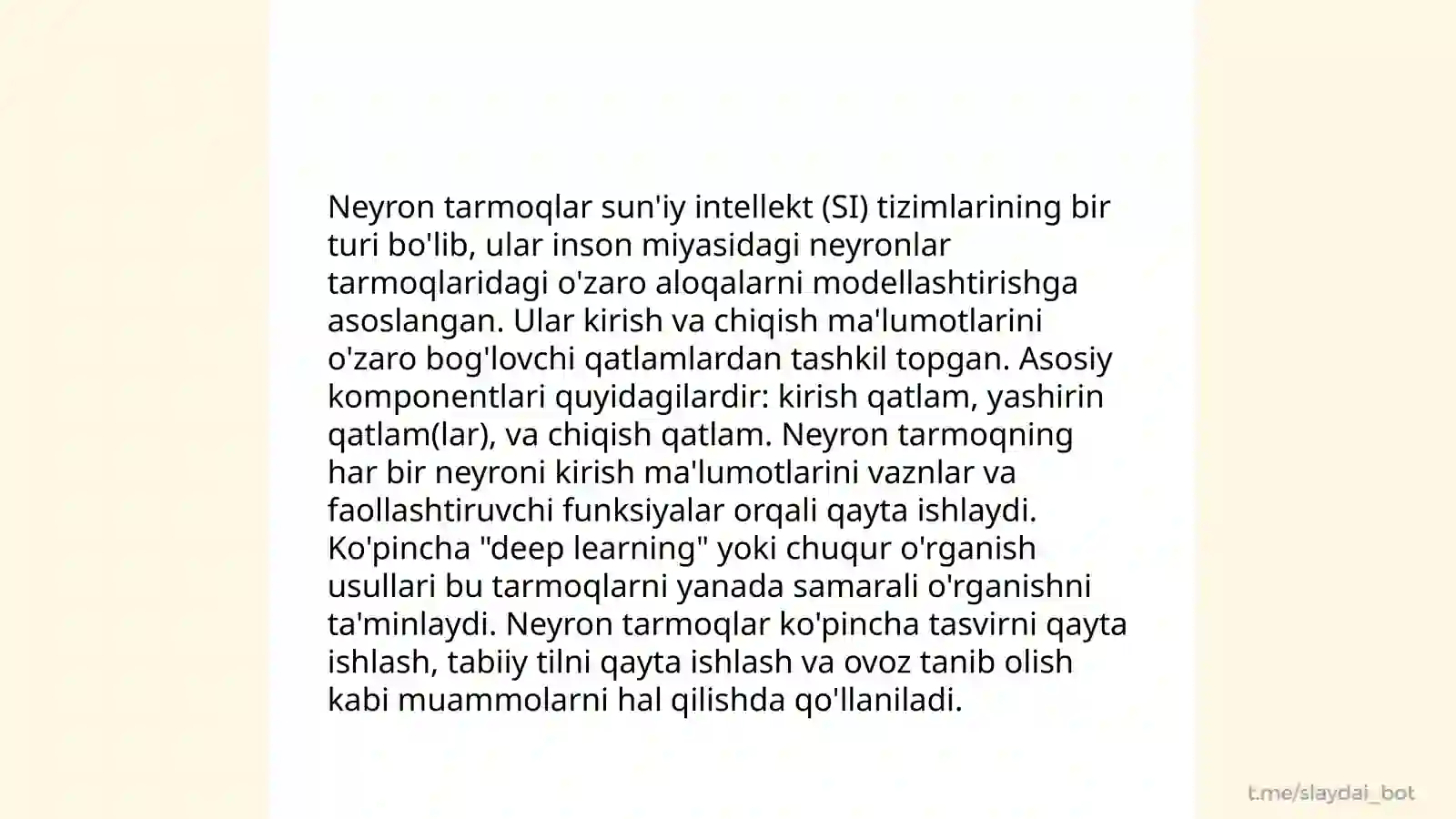 Neyron tarmoqlar tarixi 4