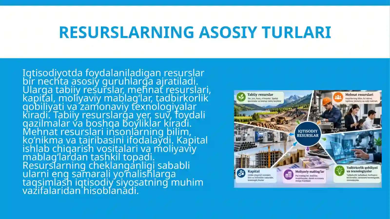 Sektorlar o'rtasida resurslarning optimal taqsimlanishi 4