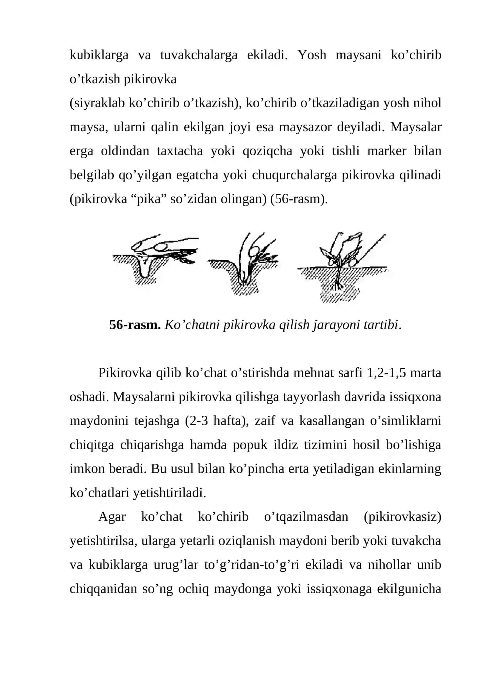 Ko’chat yetishtirishning umumiy usullari 4