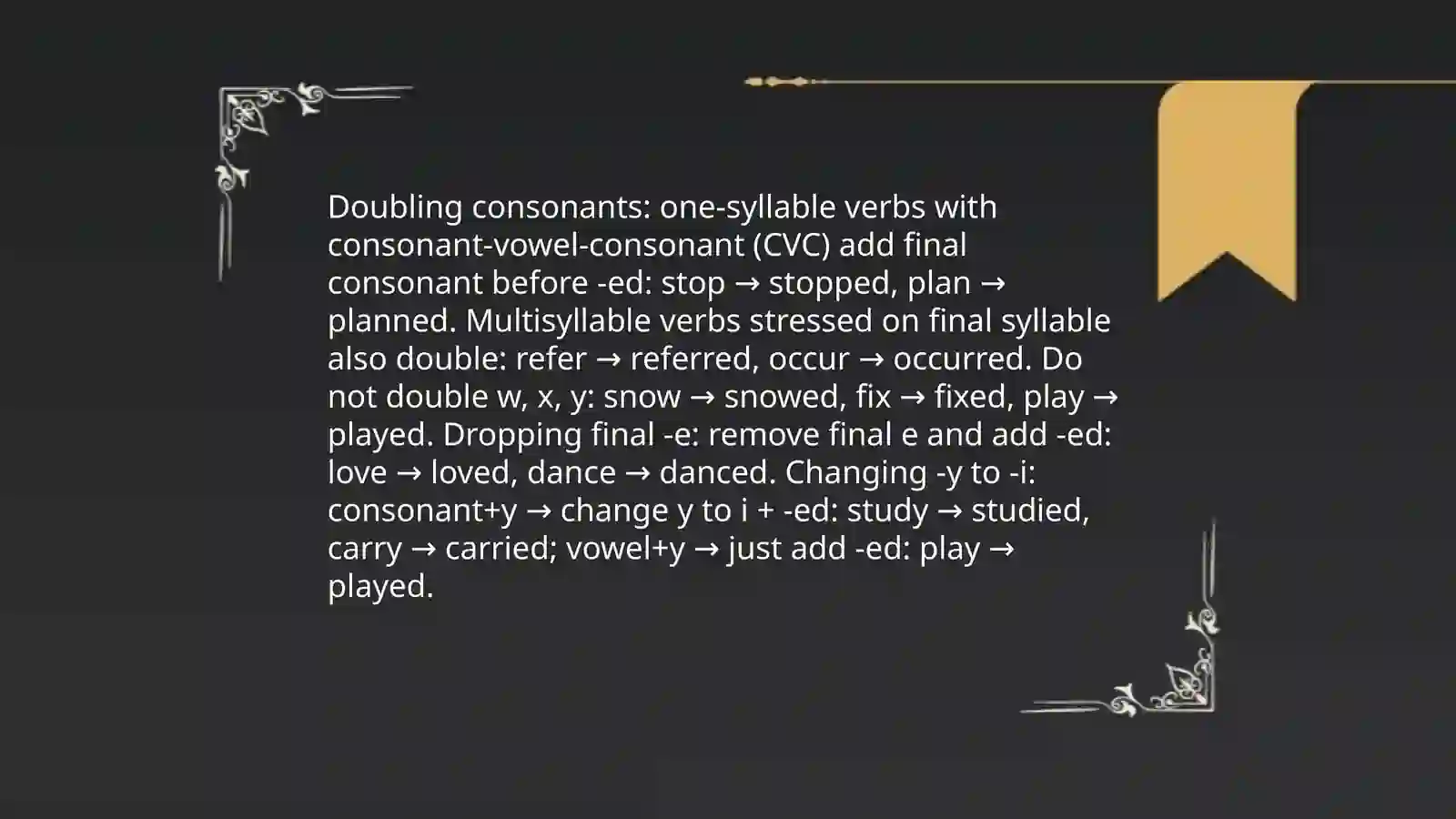Past simple 4