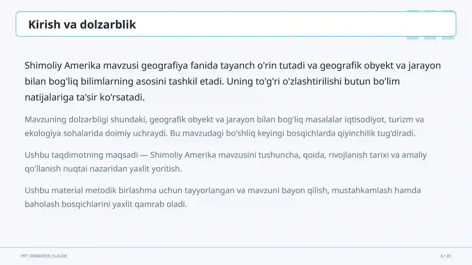 Shimoliy Amerika (7-sinf) 4