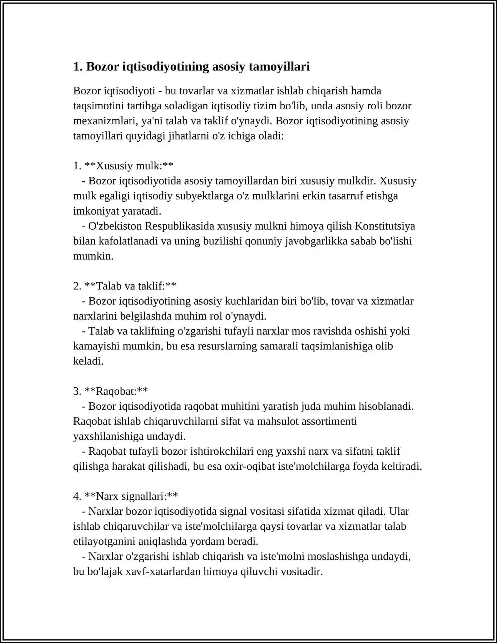BOZOR IQTISODIYOTIGA MUXOLIF-SOTSIALISTIK YO'NALISH 4