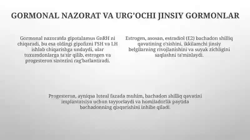 Ayollar reproduktiv tizmini fiziologiyasi 4