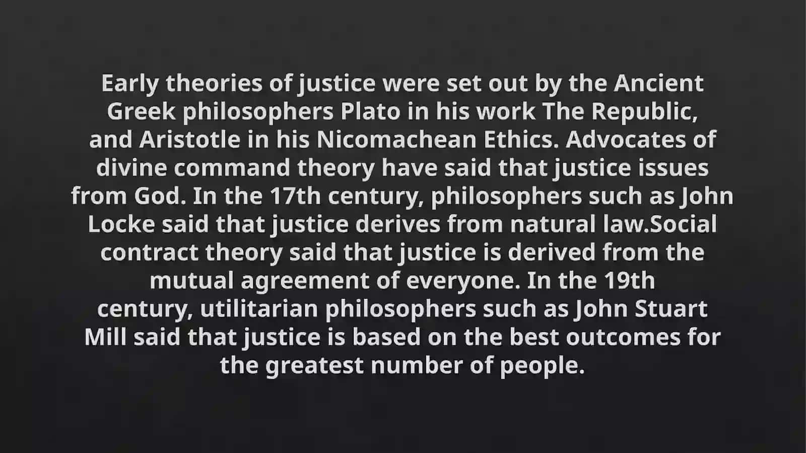 Justice independent work 4