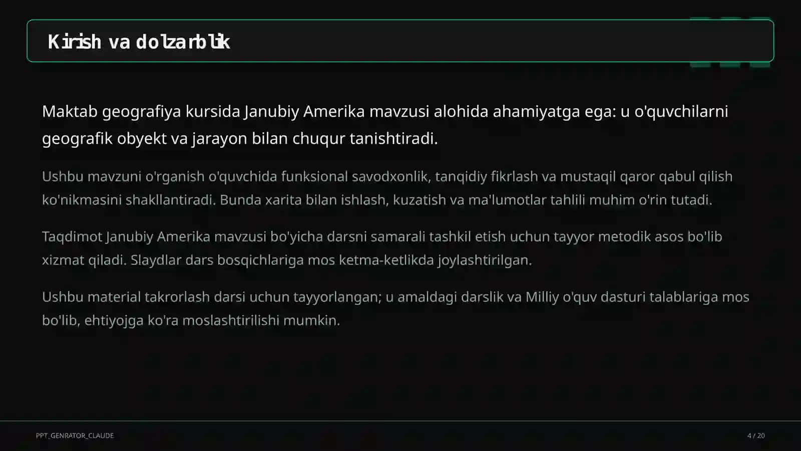 Janubiy Amerika (7-sinf) 4