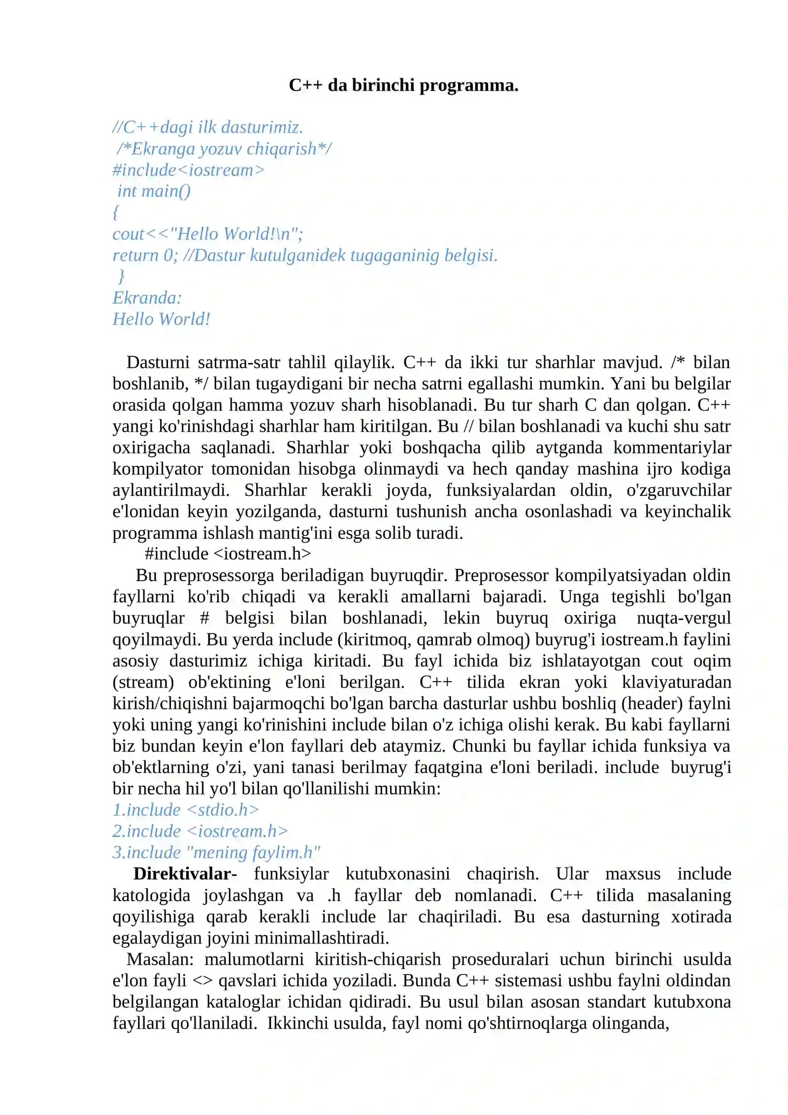 C++ tilida katta sonlar bilan ishlash 4