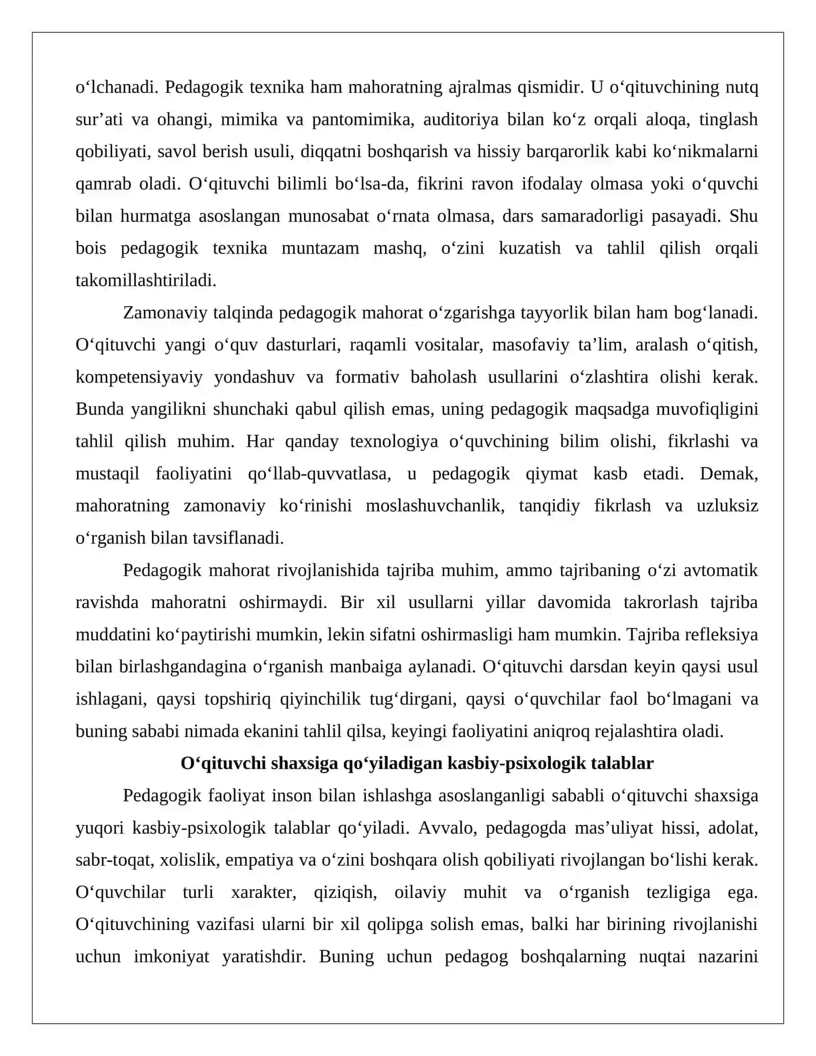 O‘qituvchining uzluksiz rivojlanish yo‘li 4