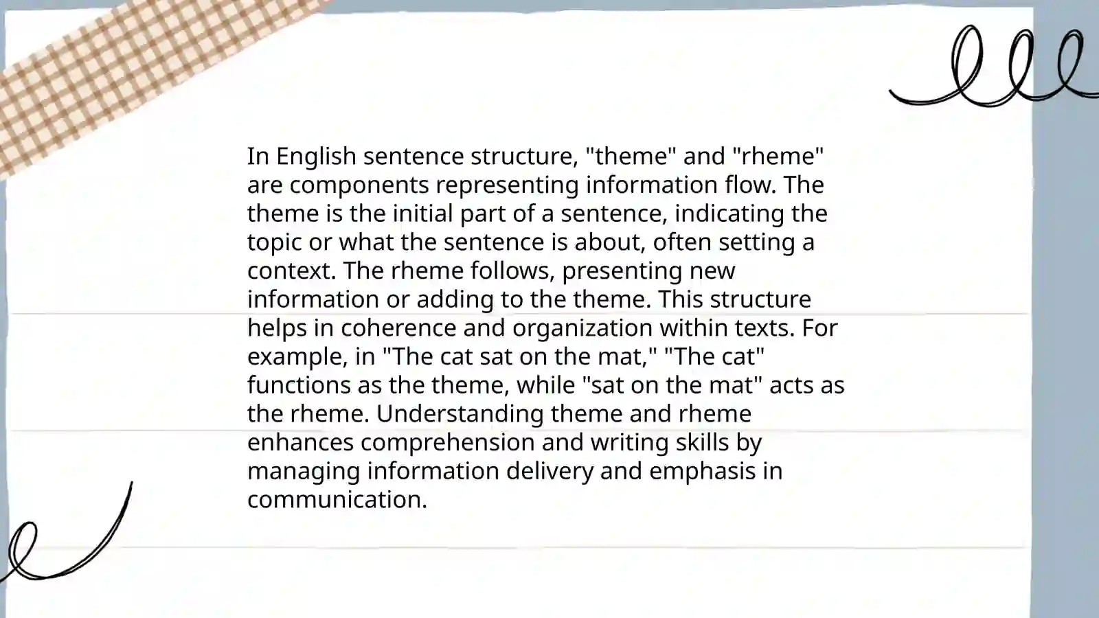 Introduction to Theme and Rheme 4