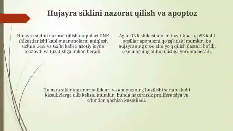 Organizmning mutagen ta’siriga chidamliligi. Jins genetikasi. 4