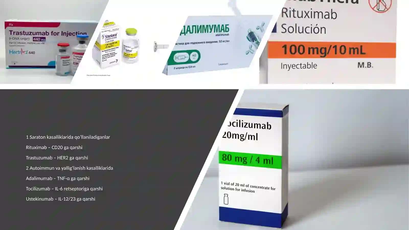 MONOKLONAL ANTITANALAR ASOSIDA TAYYORLANGAN DORI VOSITALARI 4