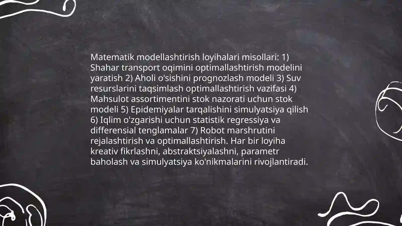 Matematikadan amaliy loyihalar va ularning kreativ fikrlashga ta'siri 4