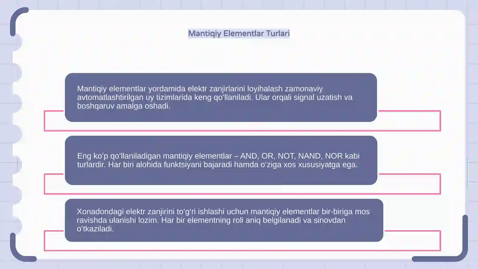 Mantiqiy Elementlar 4