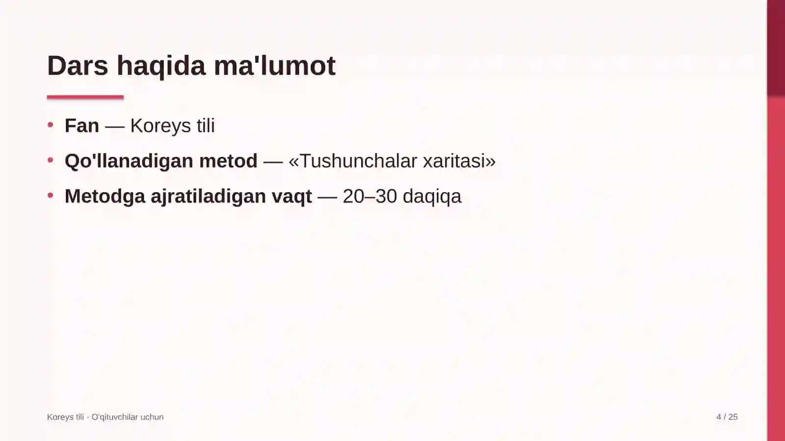 koreys tili darslarida tushunchalar xaritasi metodidan foydalanish 6310 4