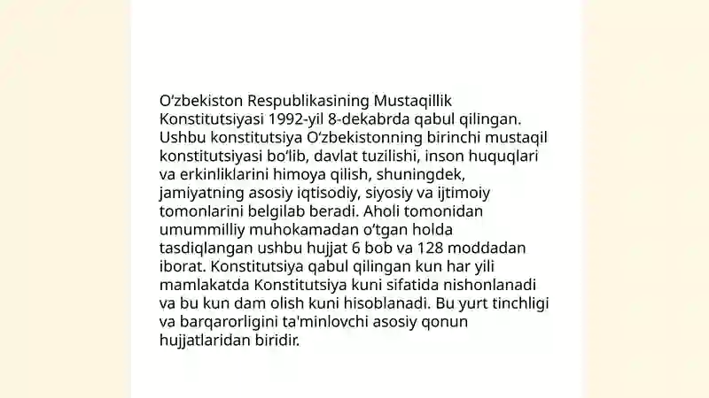 Oʻzbekistonning eng yangi tarixi 4