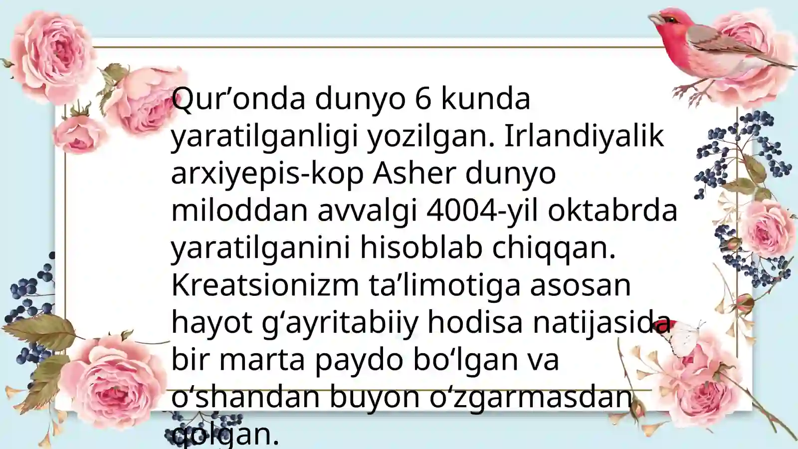 Hayotning paydo boʻlishi haqida zamonaviy tasavvurlar 4