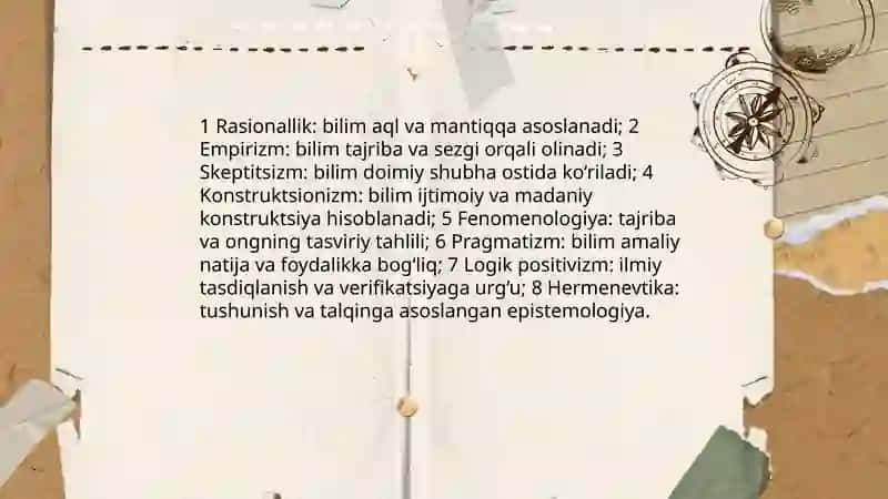 Falsafaning mohiyatiga oid Sharq va G'arb mutafakkirlari ta'riflarini tasniflash 4