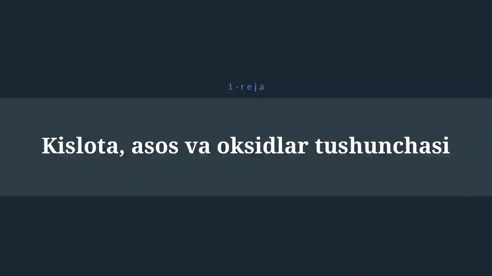 ANORGANIK BIRIKMALARNING ASOSIY SINFLARI 4