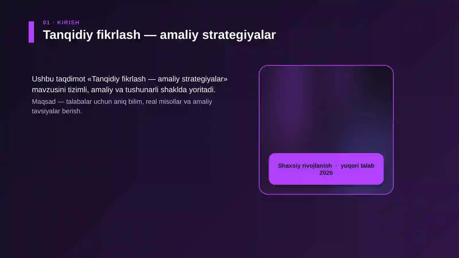 Tanqidiy fikrlash — amaliy strategiyalar 4