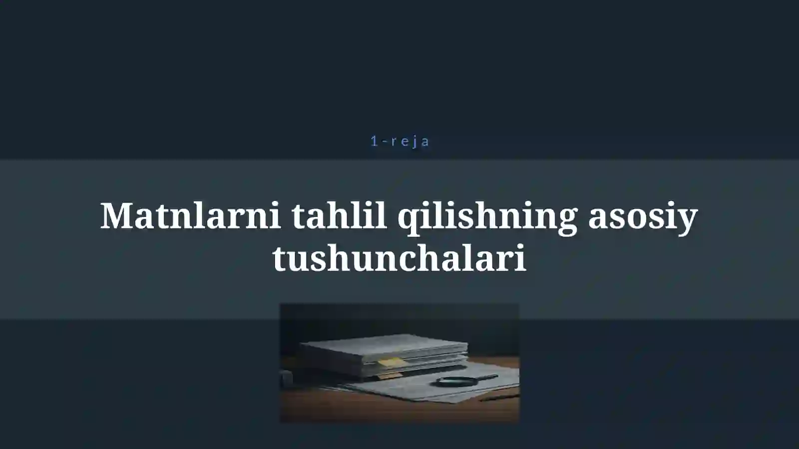 MATNLI MASALALARNI YECHISH USULLARI 4
